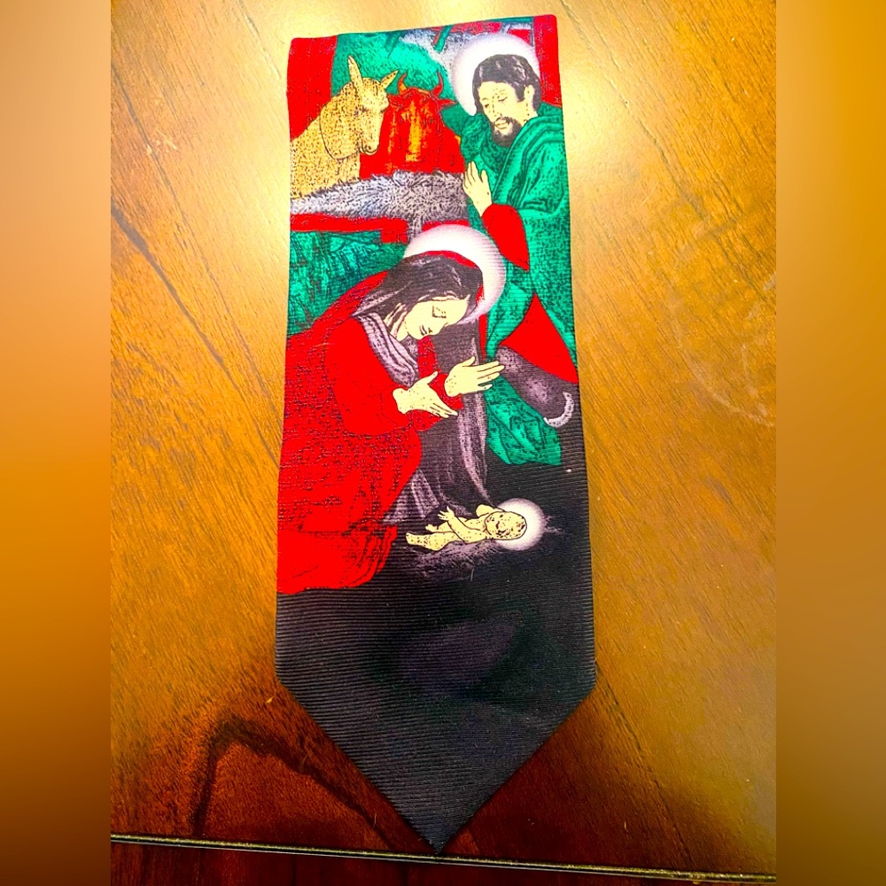 NEWLY LISTED Joyland Men's Religious Merry Christmas Tie, Black(103)